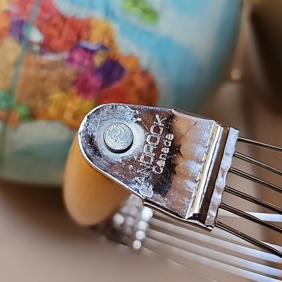 Vintage wood handled wire pastry blender dough cutter Androck - Picture 5 of 9